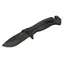 Cattara BLACK BLADE / Klappmesser / 21,5 cm / Klinge aus Edelstahl SS420 / Sicherheitsmechanismus / Feuerstein und Keil