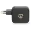 Nedis GaN 100W schwarz / Wandladegerät / 2x USB-C PD3.0 / 1x USB-A QC3.0