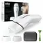 Braun Silk-expert Pro 5 PL5145 IPL weiß-silber / IPL-Epilierer / 400.000 Lichtimpulse / Netzanschluss