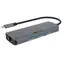 Icy Box IB-DK4034a-CPD silber / Dockingstation / USB-C / 3x USB-A 3.2 Gen2 / HDMI / RJ-45 / 100W PD