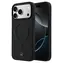 Mercedes PU-Leder 3D für iPhone 17 Pro Max, schwarz / Rückseite / PU-Leder / MagSafe