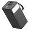 Platinet PMPB6065 schwarz / Powerbank / 60.000 mAh / 65 W Leistungsabgabe / 2x USB-C / 2x USB-A / LED-Taschenlampe