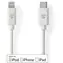 Nedis Lightning-Kabel 2 m weiß / Datenkabel / USB-C (Stecker) - Lightning 8-Pin (Stecker) / USB 2.0 / 480 Mbit/s