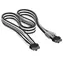 Corsair Premium Sleeved Stromkabel schwarz-weiß / 12V-2x6 - 12V-2x6 / universell