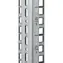 Triton Vertikalschiene 22U / Vierkantloch 9,5 x 9,5 mm