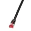 LogiLink Cat6A U/FTP Flachkabel, schwarz / Patchkabel / RJ-45 / 15 m / PVC