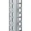 Triton Vertikalschiene 4U / Vierkantloch 9,5 x 9,5 mm
