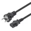 Manhattan schwarz / Netzkabel / CEE7/7 > C13 / 3 m / 250 V