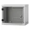 Triton Wandrack 9 HE 400 mm / Rack / Wandmontage / abnehmbare Seitenabdeckungen / Tür aus Metall
