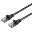 Unitek Cat 6 UTP Flachkabel, schwarz / Ethernet-Kabel / 3 m / Cat6 / RJ-45