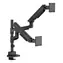 Icy Box IB-MS702-T schwarz / Tischhalterung für 2 Monitore / bis zu 57" / VESA 75x75-100x100 / Tragkraft 27 kg pro Arm