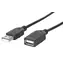 Manhattan USB 2.0 Verlängerungskabel AA Schwarz / Kabel / 1 m