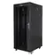 Lanberg FF01-8037-12BL schwarz / Rack-Gehäuse / 19" / 37 HE / 800 x 1000 mm / Glastür / LCD-Display