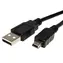 OEM USB-Kabel (USB-A - Mini-USB, 5-polig, schwarz) / Kabel / USB 2.0 / Stecker/Stecker / 0,15 m