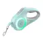 Rojeco Automatische Leine 3 m grün / LED-Taschenlampe + RGB-Hintergrundbeleuchtung / bis zu 15 kg
