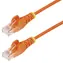 StarTech UTP CAT6 0,25m slim snagless oranžová / Patch kabel / RJ45-RJ45