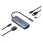 Icy Box IB-DK4081-SO Anthrazit / Dockingstation / USB-A / USB-C / HDMI 4K 60 Hz / PD 100 W