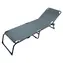 Cattara BERLIN grau / Faltbare Campingliege / 197 x 57 cm / Tragkraft 110 kg