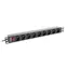 Lanberg PDU schwarz / Rack-Steckdosenleiste / 19" / 1 HE / 9 Steckdosen / 16 A / 3 m