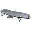 Cattara Sofa grau / Klappbare Campingliege / verstellbar / Tragkraft 120 kg / 200 x 65 cm