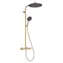 Hansgrohe Raindance Alive S gebürstete Bronze / Duschset mit Thermostat / 21 x 34 cm / 3 Strahlarten