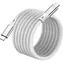YENKEE YCU 05WH MAGNETISCH weiß / Magnetkabel USB-C/USB-C / 240 W / 20 Gbit/s / 1,5 m / 4K 60 Hz