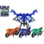 TEDDIES Transformer Motorrad und Roboter / 2-in-1 Spielzeug / 16 x 8 cm