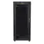 Lanberg 27U 19" schwarz / Rack-Gehäuse / 600 x 600 mm / Flach verpackt / Glastür / LCD