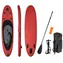 ENERO Paddleboard rot-schwarz-grau / 320 × 76 × 15 cm / Tragfähigkeit 140 kg / inkl. Paddel und Pumpe