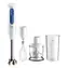 Braun MultiQuick 3 MQ30202M weiß-blau / Stabmixer / 900 W / 2 Geschwindigkeitsstufen / Zerkleinerer 350 ml / Schneebesen / Behälter 600 ml