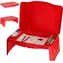 KIK Klappbarer Kinderautotisch rot / Autotisch / Stauraum / 48 x 29 x 18,5 cm