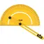 Vorel Winkelmesser mit Wasserwaage 250 mm / Winkelmesser / Schiebearm / ABS-Kunststoff / 0,2 kg