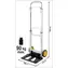 Vorel Klappbarer Aluminium-Transportwagen / Trolley / Tragkraft 90 kg / Räder 150 mm / Teleskopgriff