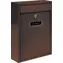 Vorel Briefkasten 360x260x80mm braun / Briefkasten / Stahlblech / 2x Schlüssel