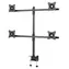 EDBAK SV07 / Tischhalterung für 4 Monitore / 15-30" / Tragkraft 40 kg / VESA 75x75-100x100