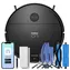 Niceboy ION Charles i6 Black / Roboterstaubsauger mit Wischmopp / Saugleistung 2500 Pa / Staubbehälter 650 ml / HEPA