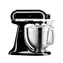 KitchenAid 5KSM185PSEOB schwarz / Artisan Küchenmaschine / 300 W / 4,8 l / 10 Geschwindigkeitsstufen