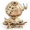 Ugears 3D mechanisches Holzpuzzle Globus / ab 14 Jahren / 184 Teile / Schwierigkeit: niedrig