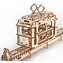 Ugears 3D mechanisches Holzpuzzle Seilbahn mit Gleis / ab 14 Jahren / 154 Teile / Schwierigkeit: mittel