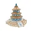 Woodcraft 3D-Holzpuzzle Tempel des Himmels / 268 Teile / ab 8 Jahren / Schwierigkeitsgrad: einfach