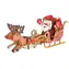 Woodcraft 3D-Holzpuzzle Weihnachtsmannschlitten / 103 Teile / ab 8 Jahren / Schwierigkeitsgrad: leicht