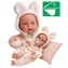 Antonio Juan 1136 KIKA - realistische Babypuppe mit spezieller Bewegungsfunktion und weichem Stoffkörper - 27 cm / ab