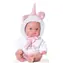 Antonio Juan 85105-1 Weißes Einhorn - realistische Babypuppe mit Vollvinylkörper - 21 cm / ab 3 Jahren