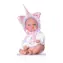 Antonio Juan 85105-2 Lila Einhorn - realistische Babypuppe mit Vollvinylkörper - 21 cm / ab 3 Jahren