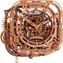 Wooden City 3D-Puzzle-Wanduhr mit Zahnrad-Globus, 416 Teile / ab 15 Jahren