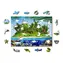 Wooden City Holzpuzzle „Exotische Schatzinsel 2-in-1“ / 200 Teile / ECO / ab 8 Jahren