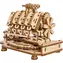 Wooden City 3D-Holzpuzzle V8-Motor / 200 Teile / ab 14 Jahren