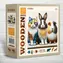 Wooden City -Puzzle: Katze, Kaninchen und Meerschweinchen / 250 Teile / ab 14 Jahren