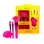 IDC Institute Make-up-Pinsel- und Schwämmchen-Set, 4-teilig / Pinsel- und Schwammset