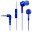 Panasonic RP-TCM115E-A blau / Kopfhörer mit Mikrofon / 3,5mm Klinke / 1,2m